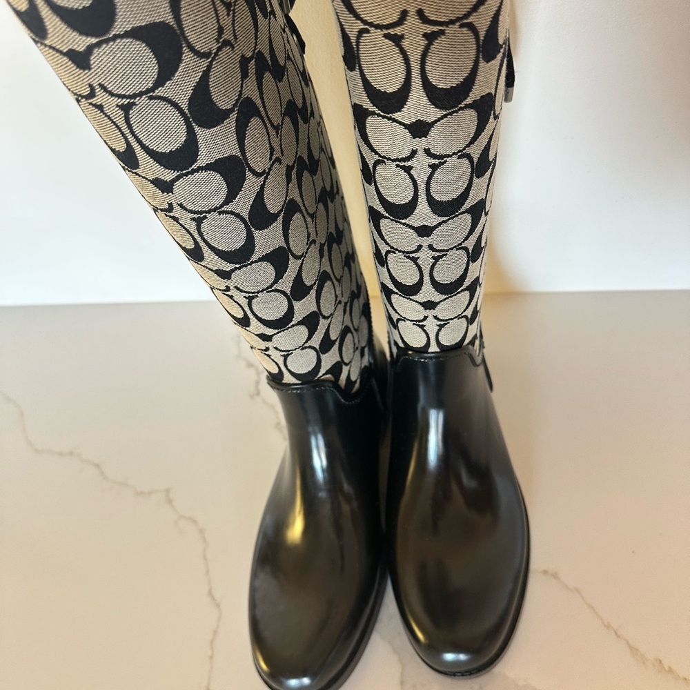 Coach Black and Gray Women's Boots - Picture 3 of 7